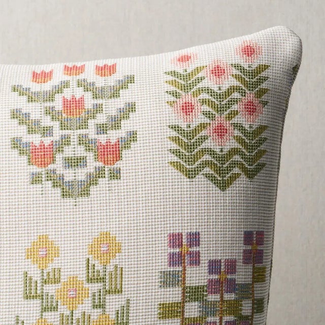 This pillow features Annika Floral Tapestry with a knife edge finish. Based on original artwork that was hand-drawn in our...