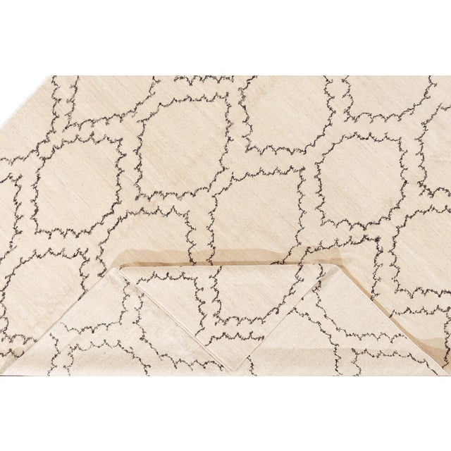 21st Century Contemporary Tibetan Wool Rug For Sale - Image 4 of 12