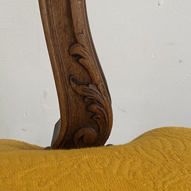 Yellow Louis XV Style Side Chair For Sale - Image 8 of 13
