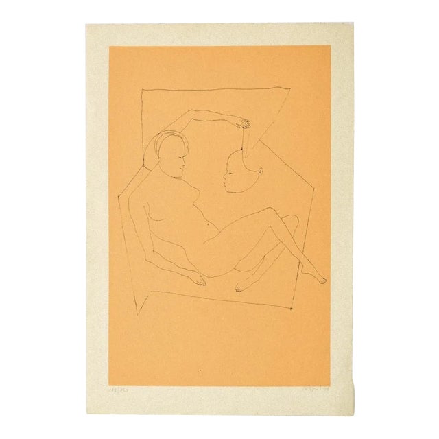 Composition - Original Lithograph on Paper - 1972 1972 For Sale