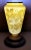 Gray Vintage French Liberty-Style Grey Opaline Glass Vase With Hand-Painted Flowers For Sale - Image 8 of 13