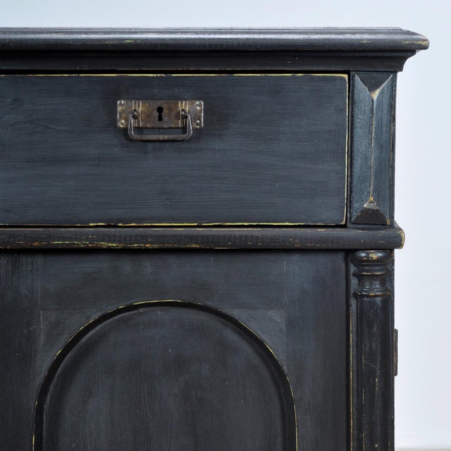 Wood Antique Pine Sideboard with Drawers, 1900 For Sale - Image 7 of 13