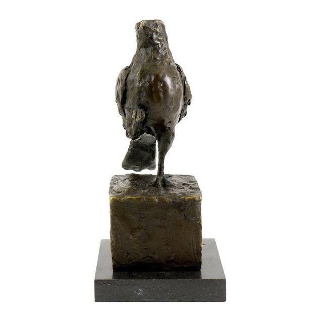 After Rembrandt Bugatti, Bird Sculpture, 1908, Bronze on Marble For Sale - Image 6 of 8