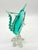 Mid-Century Modern Vintage 1960s Murano Art Glass Large Swordfish Sculpture Clear & Aqua Blue Large and Stunning For Sale - Image 3 of 9