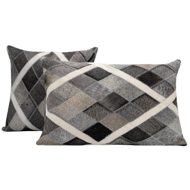 Transform your living space into a cozy, rustic oasis with our genuine cowhide leather decorative throw pillows. Expertly...