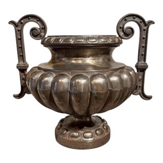 French Cast Iron Urn For Sale