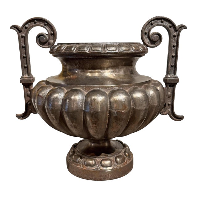 French Cast Iron Urn For Sale