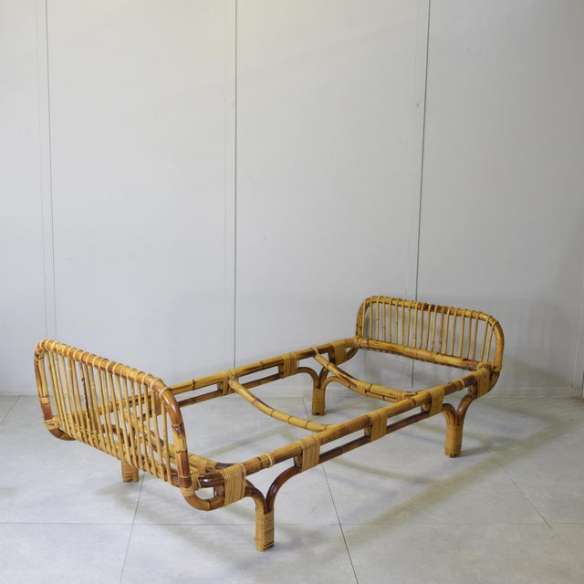 Daybeds in Bamboo and Rattan from Tito Agnoli, 1960s, Set of 2 For Sale - Image 12 of 14