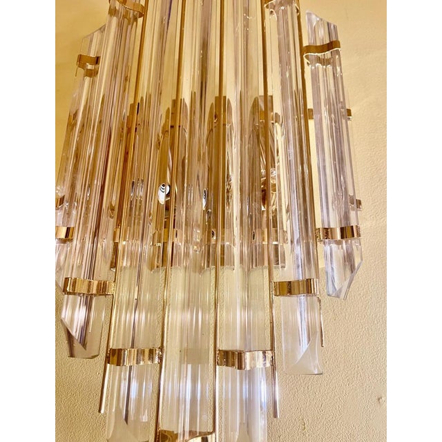 Hollywood Regency Murano Glass Wall Light from Venini, Italy, 1980s For Sale - Image 3 of 7