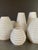 White Set of 3 Contemporary Ceramic Vases, White For Sale - Image 8 of 9