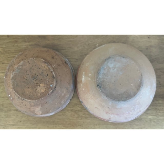 Vintage Terra Cotta Hungarian Earthenware Bowls- Set of 2 For Sale - Image 12 of 12