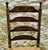 Brown Vintage Hitchcock Harvest Paint Decorated Ladderback Rush Seat Dining Chairs - Set of 4 For Sale - Image 8 of 12