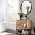 With the idea that less is more, our Steele Mirror features a simple round mirror trimmed in a flat, shadow box styled...