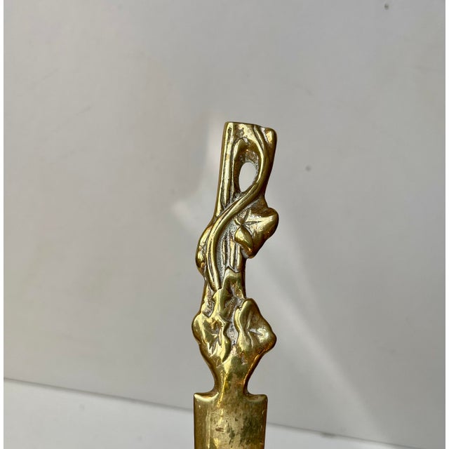 A naturalistic french leaf pattern from the 1910s, this ornate letter opener was made by gørtler e. Albersen in denmark...