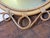 Vintage French Oval Rattan Mirror, 1950s For Sale - Image 9 of 11