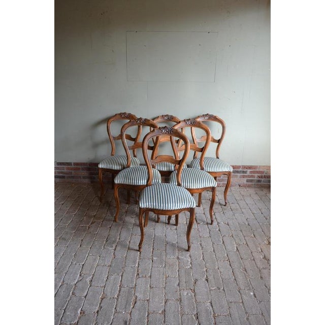 Antique Mahogany Dining Table with Chairs, 1800s, Set of 7 For Sale - Image 15 of 18