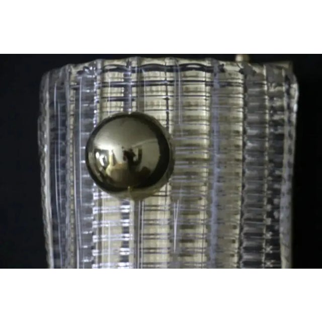 Wall Lights in Textured Murano Glass and Brass Balls, 2000, Set of 2 For Sale - Image 12 of 13