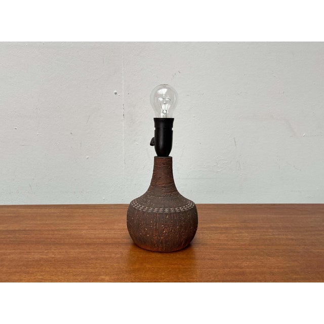 Mid-Century Modern Danish Studio Pottery Table Lamp by Jytte Trebbien and Harry Nielsen for Tusbo, Denmark, 1960s For Sale - Image 11 of 18