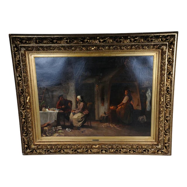 Hermann Pabst, The Return of the Sailor, Oil Painting, Framed For Sale