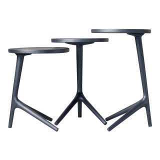 Contemporary Tripod Nesting End Tables - Set of 3