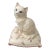 Vintage Italian Ceramic Cat on Pillow For Sale