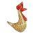 1950s Murano Style Art Glass Rooster Figurine For Sale