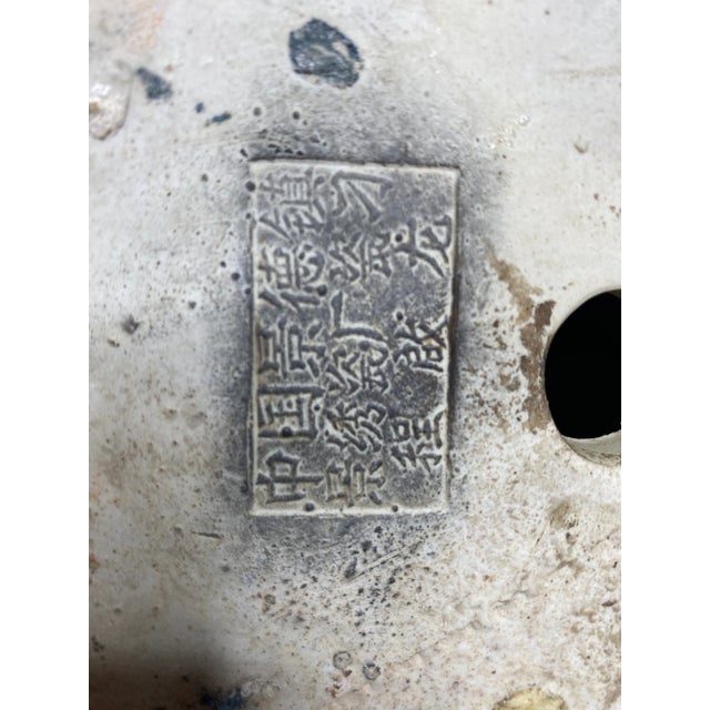 Vintage Chinese Blue & White Figures - Set of 2 For Sale - Image 12 of 13