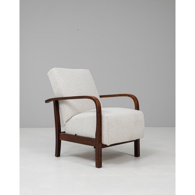 20th Century Czech Reclining Upholstered Armchair For Sale - Image 9 of 18