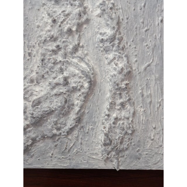 2020s Neutral Palette Relief Brutalist Oil Painting #3 by Diane Grant For Sale - Image 5 of 9