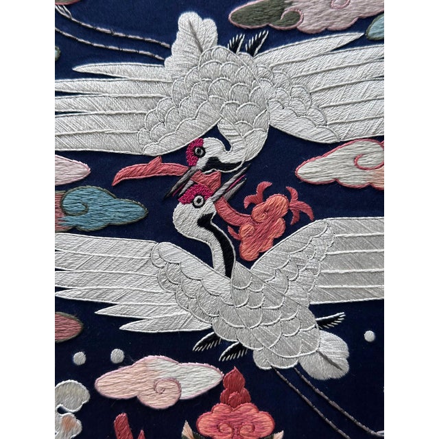 White Korean Embroidery Civil Rank Badges Joseon Dynasty For Sale - Image 8 of 12