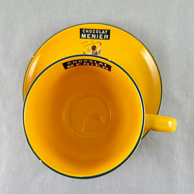 Chocolat Menier Yellow Café Éditions Clouet Set For Sale In Philadelphia - Image 6 of 11