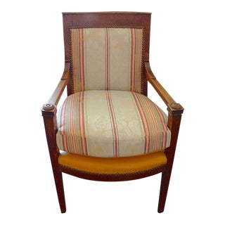 French 19th Century Walnut Armchair For Sale