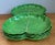 Green Vintage Glazed Ceramic Cabbage Leaf Plates - Set of 8 For Sale - Image 8 of 12