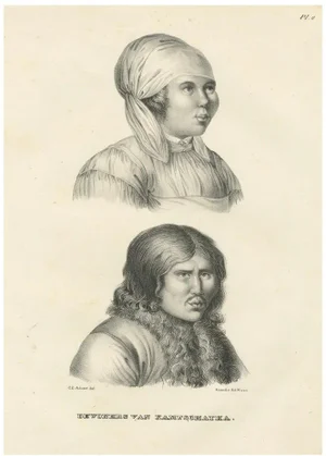 Karl Joseph Brodtmann, Portraits of Inhabitants of Kamchatka, 1836, Print