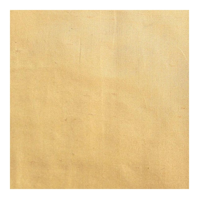 Sample - The House of Scalamandré Dynasty Taffeta Fabric, Cornsilk For Sale