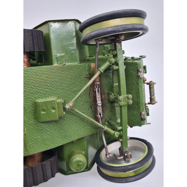 Model Sd.Kfz. 251 Carrier in Green Plywood and Metal, 1970s For Sale - Image 9 of 12