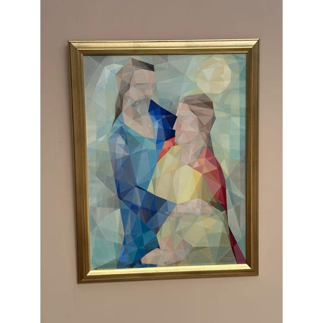 Folke Skoghäll, Cubist Figures, 1955, Oil on Canvas, Framed For Sale - Image 4 of 18