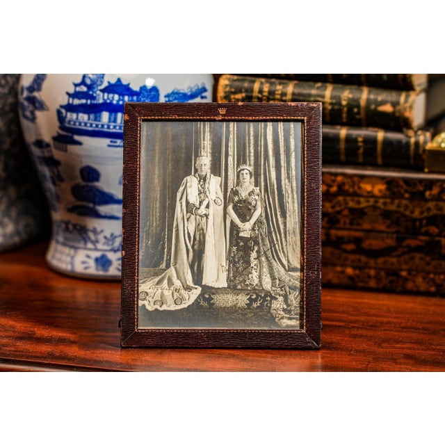 This exceptional circa 1930s formal presentation photograph captures the regal presence of the Viceroy of India, Freeman...