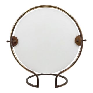 Mid-Century Brass Table Mirror / Vanity, Italy 1960s For Sale