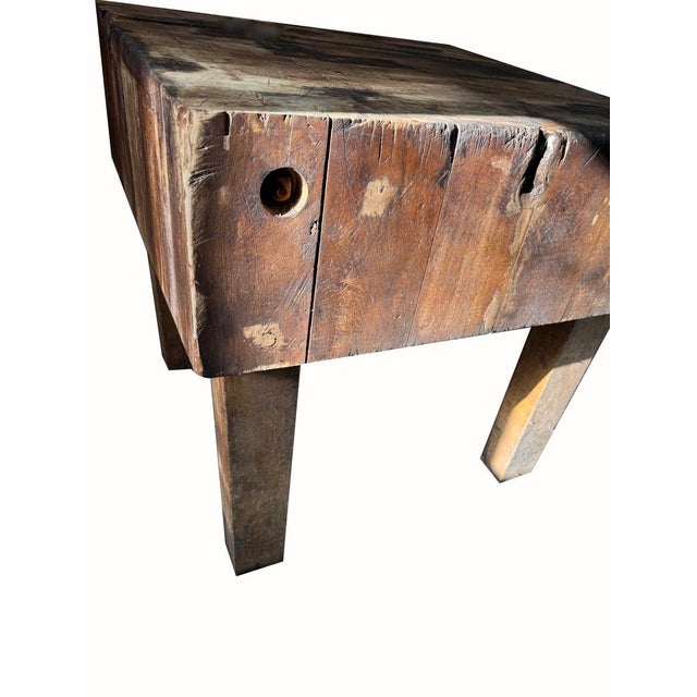 Wood Larger Size John Boos Early 20th Century Butcher Block For Sale - Image 7 of 12