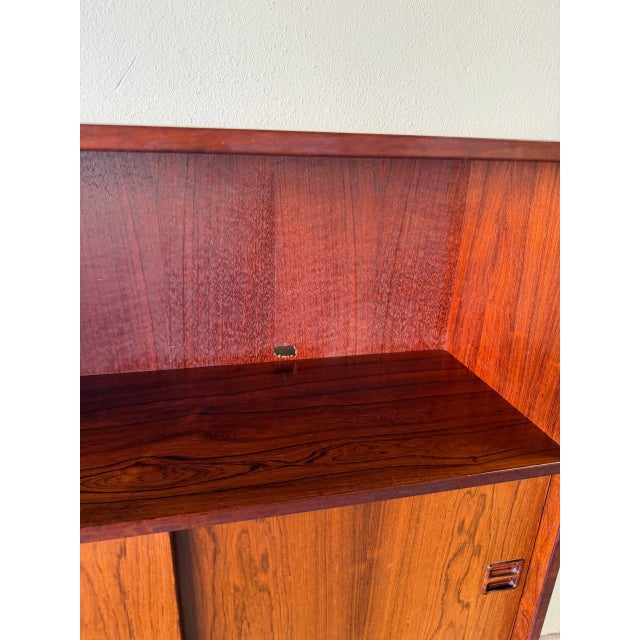 Vintage Danish Rosewood Bookcase – Mid-Century Modern Cabinet – Denmark, 1960s For Sale - Image 4 of 10