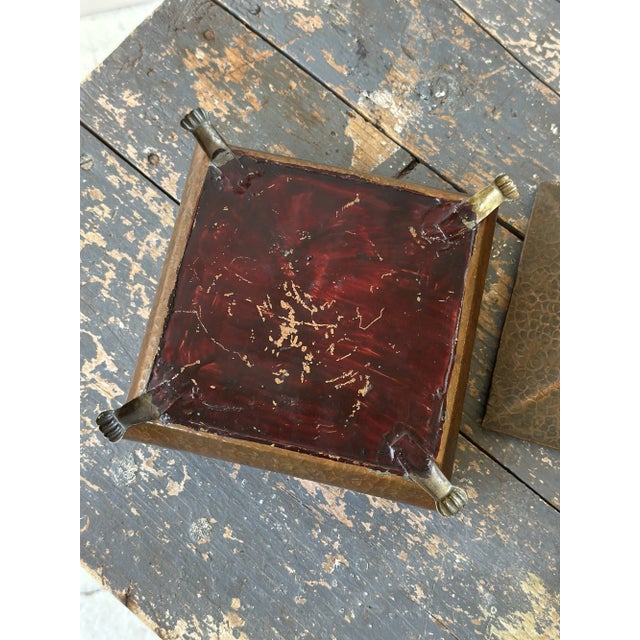 Vintage Hammered Copper Lidded Storage Box, Circa 1930s For Sale - Image 16 of 16