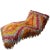 Amazing freshly upholstered chaise in hand woven vintage Shaggy Turkish rug. Backing is in suede. Very comfortable. Legs...