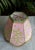 Coastal Pink and Green Tropical Fabric Lampshade For Sale - Image 3 of 11