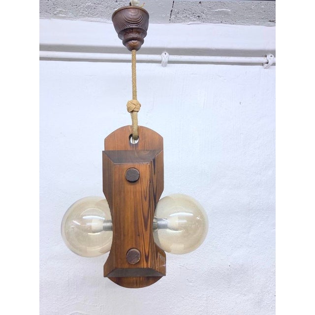 1980s Pendant Lamp from Temde, 1970s For Sale - Image 5 of 9