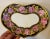 Antique early 19th century Derby porcelain kidney shape dish decorated with a wide border of hand painted pink roses on a...