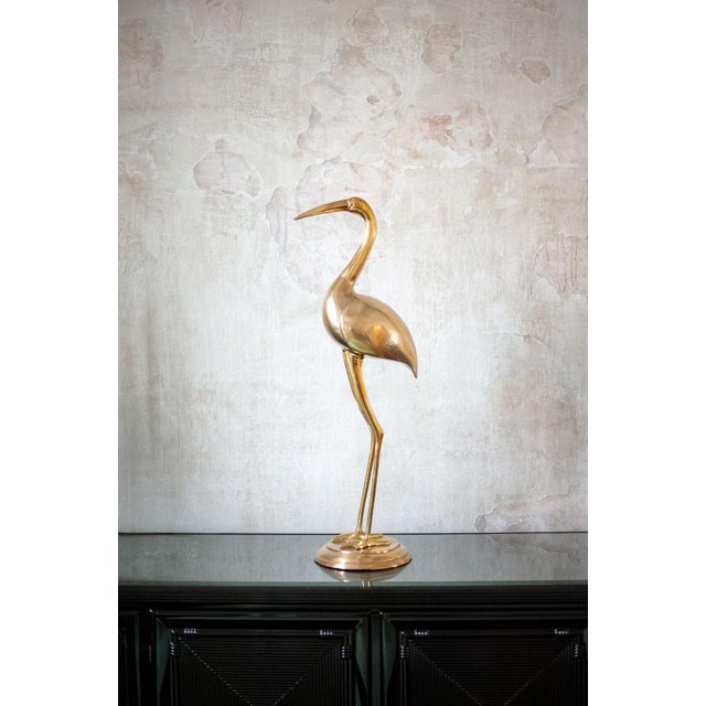 Flamingo Sculpture, 1970s, Brass For Sale - Image 6 of 6