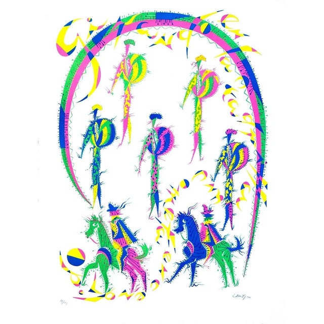 La Cuadrilla - Original Lithograph by Rafael Alberti - 1970 1970 For Sale