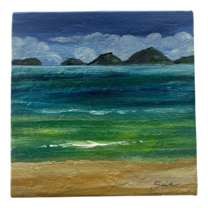 Original Acrylic Seascape Painting “Somewhere in Hawaii” by Nancy Smith