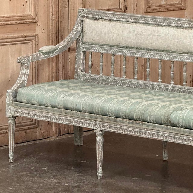 18th Century Gustavian Period Bench With Original Scraped Finish For Sale - Image 13 of 18